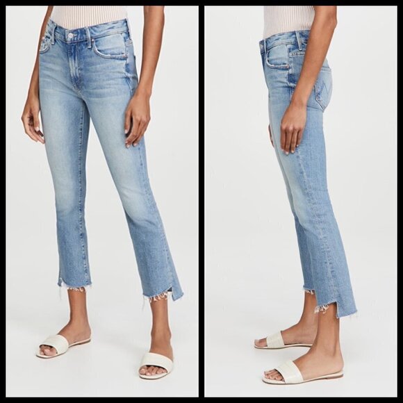 💕MOTHER SUPERIOR💕 The Insider Crop Step Fray Jeans ~ I Confess 28 NWOT - Picture 11 of 17